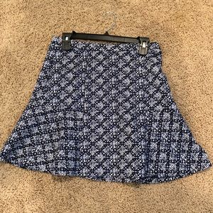 Michael Kors Blue Printed Skirt